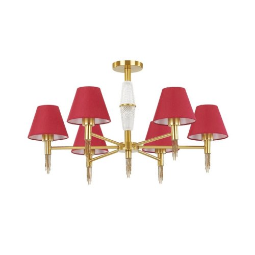 Люстра потолочная шестирожковая Lumion LN21 121 E27 220В Античная латунь фото Люстра потолочная шестирожковая Lumion LN21 121 E27 220В Античная латунь картинка